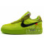 Кроссовки мужские Nike Air Force Low Off White Volt Hyper Jade