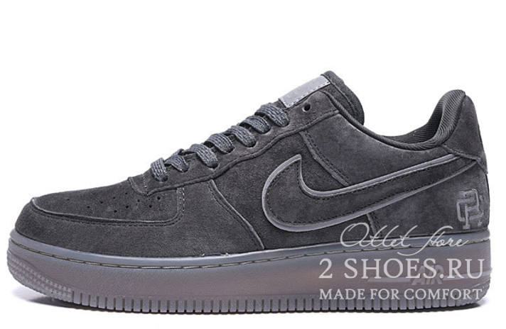 Кроссовки Nike Air Force 1 Low Winter Reigning Champ Dark Grey  серые