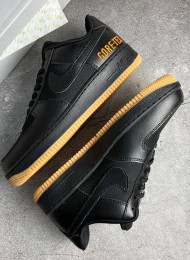 Кроссовки Nike Air Force 1 Low Gore-Tex Black Carbon Ceramic живое фото 1