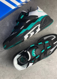Кроссовки Adidas Niteball Black Sub Green живое фото 2