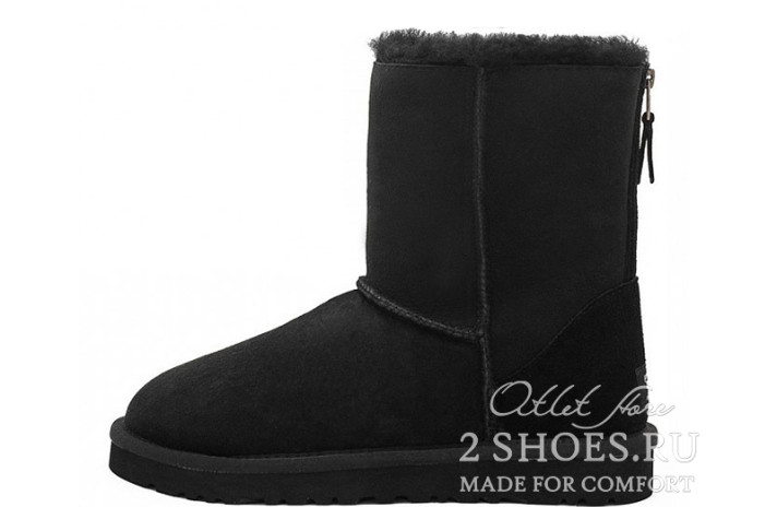 Ugg Australia Short Zip Black  черные